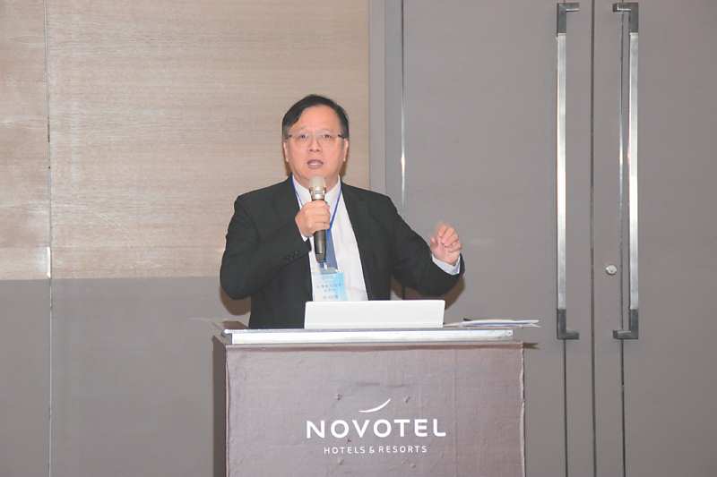 ●台灣電池協會理事長李桐進。圖/張秉鳳 image