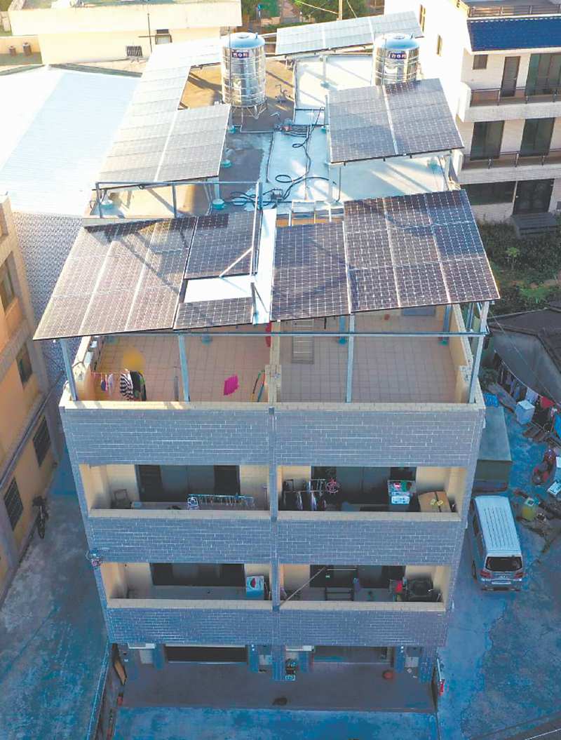 ↑天晴能源在台中神岡的太陽光電案場。圖/天晴提供 image