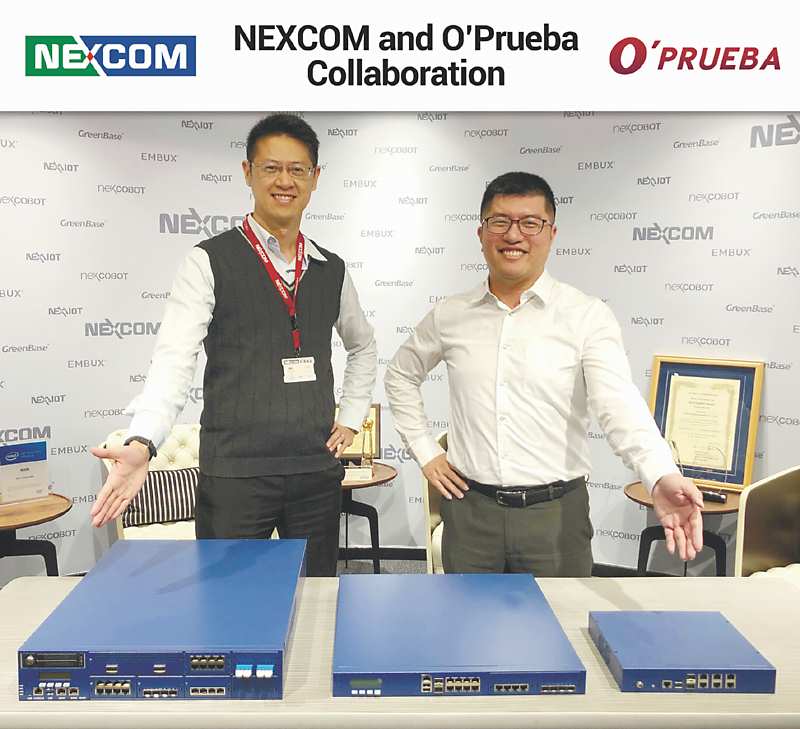 ●新漢網通事業群副總邱俊銘(左)與詮隼科技執行長許郡泓。圖/新漢提供 image