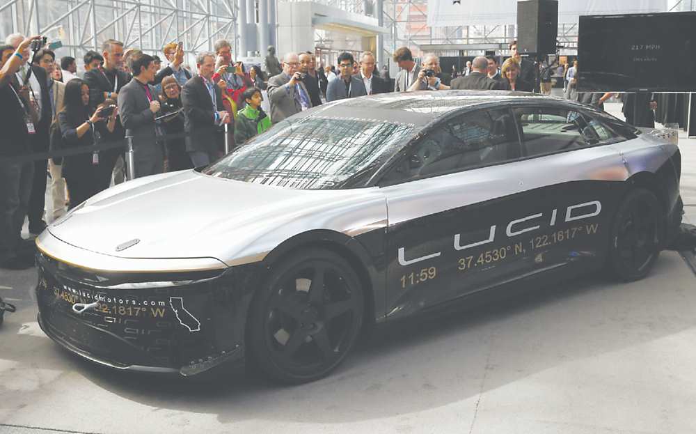 ●美國新創電動車品牌Lucid Motors。圖/路透 image