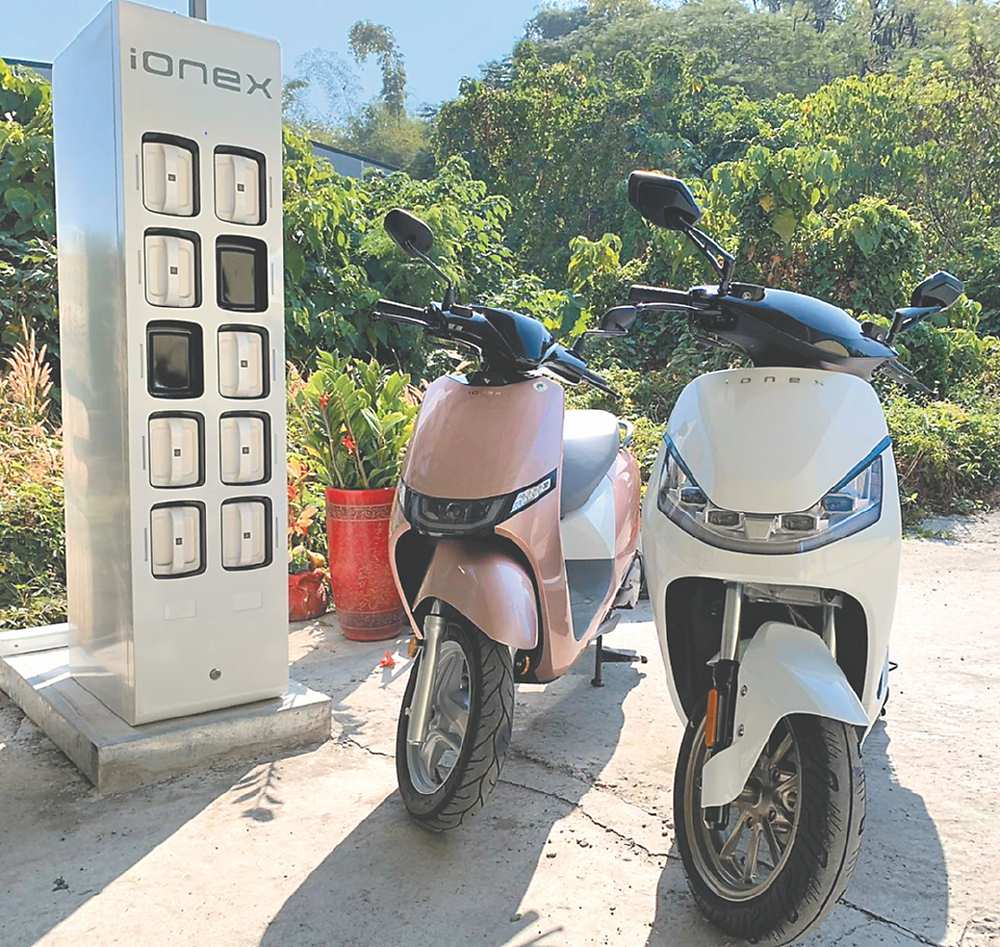 ↑光陽Ionex電池交換站率先同業登上小琉球,加速離島業務推展。圖/業者提供 image