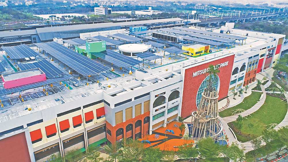 ●永鑫能源MITSUI OUTLET PARK台南屋頂型案場。圖/業者提供 image