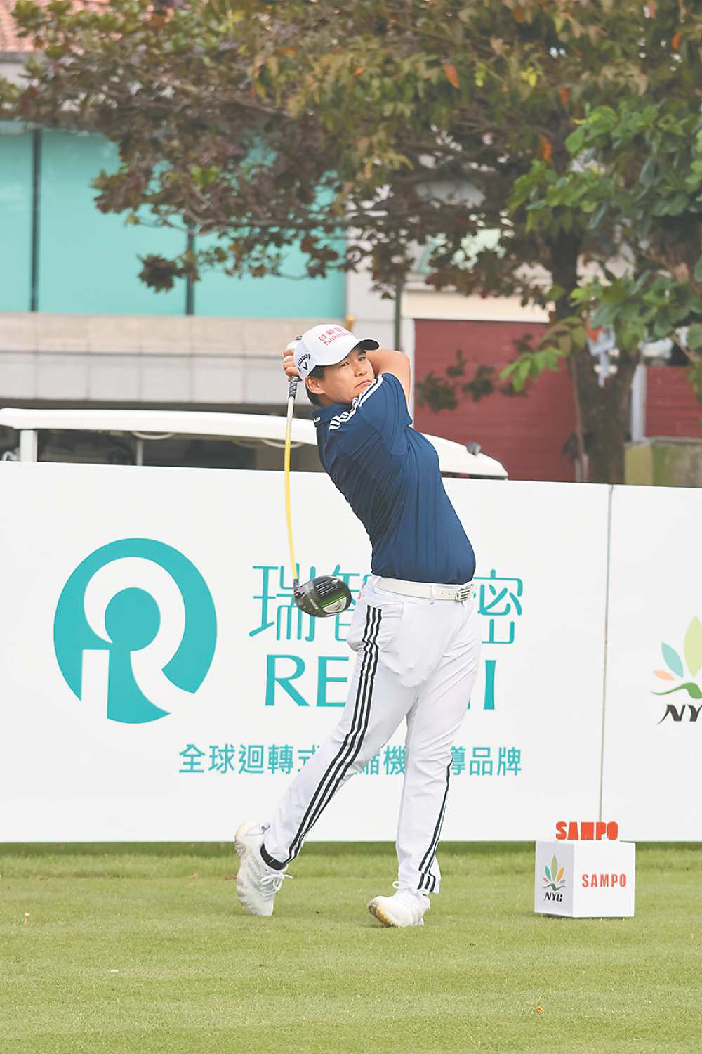 ●聲寶女子公開賽9日登場,因為髖部受傷,久未出賽的世界球后曾雅妮,在今年初動完手術,經長時間的復健與訓練後,再度站上梯台。圖/業者提供 image