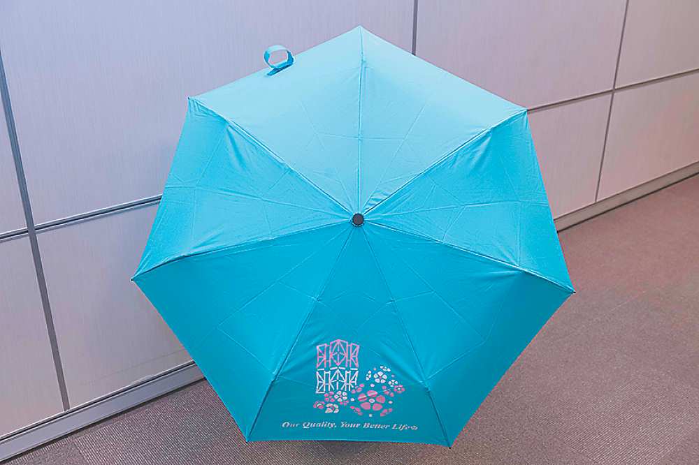 ●中鋼今年股東會紀念品「傘Q」太夯,估計發出破紀錄的77萬份。圖/中鋼提供 image