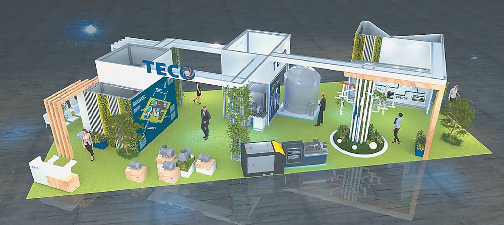 ●東元集團以「綠色智慧工廠」為主軸,參加2023年台北自動化大展。圖/東元提供 image