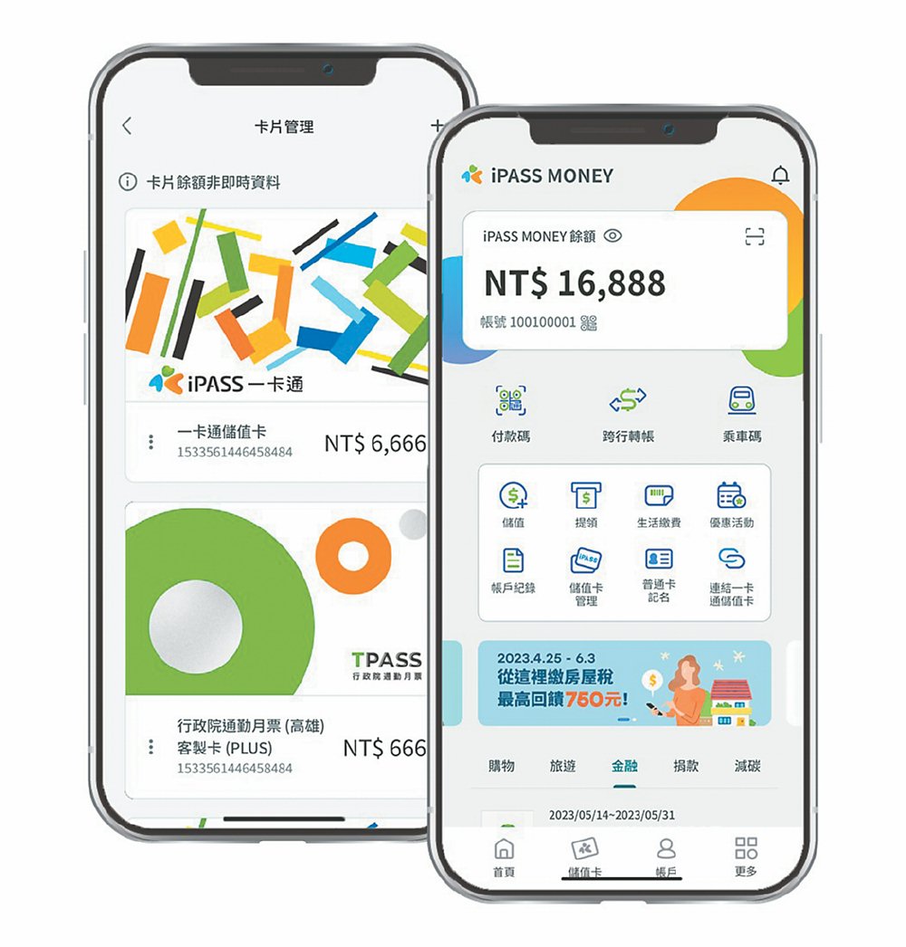 ●一卡通公司推出全新iPASS MONEY APP,整合行動支付及儲值卡服務,圖為全新APP畫面。圖/一卡通提供 image
