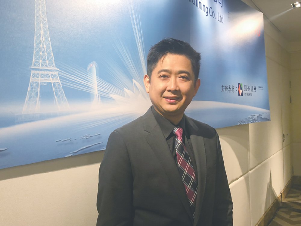 均華公布1月每股稅後純益(EPS)高達2.4元,超過2023年累計前三季獲利表現。圖為均華董事長梁又文。圖/本報資料照片 image