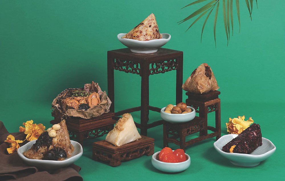 ●「希瑞龍年 御品粽香禮盒」6款口味大合照。圖/新板希爾頓提供 image